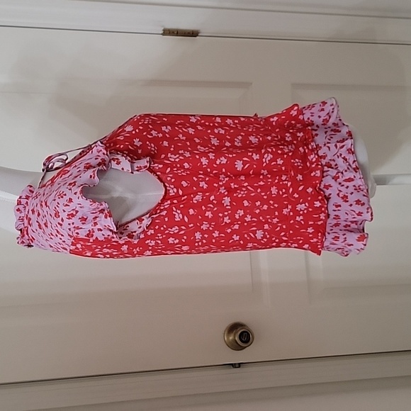 Parker Size S Primrose Combo Blouse, Flutter Sleeve, Gently Used Condition - Picture 6 of 16